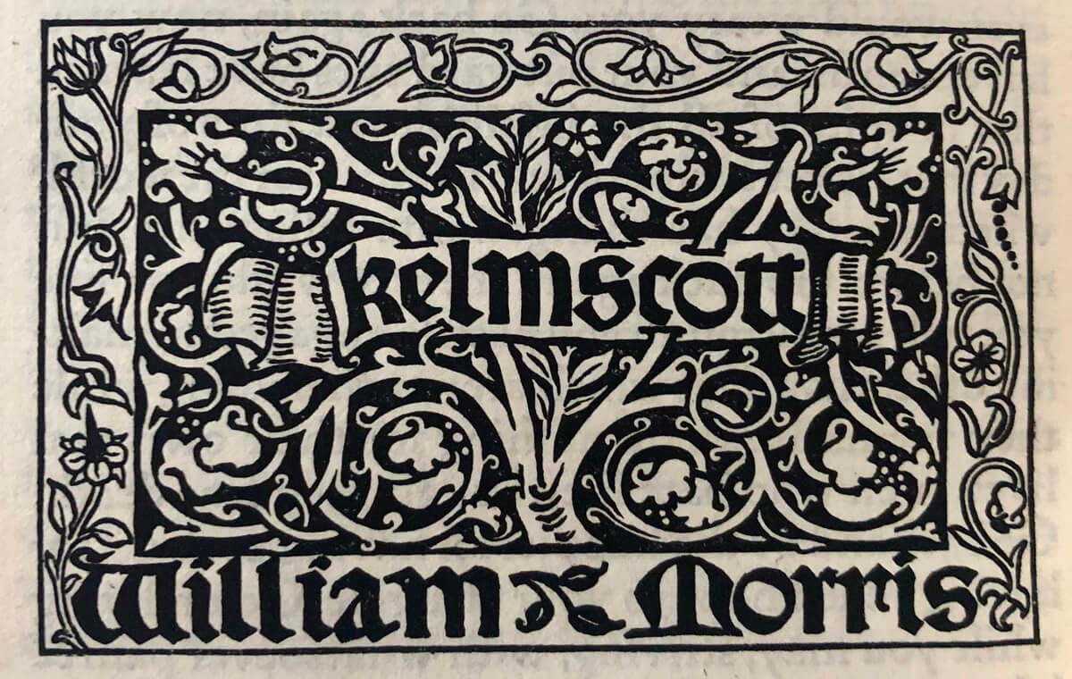 Colophon Kelmscott Press